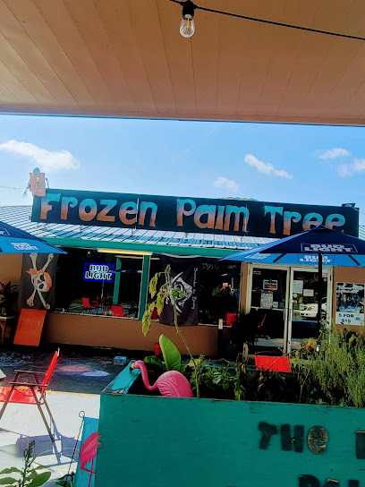 The frozen palm tree