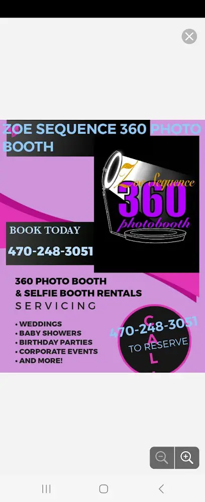 Zoe Sequence 360 photo booth rentals